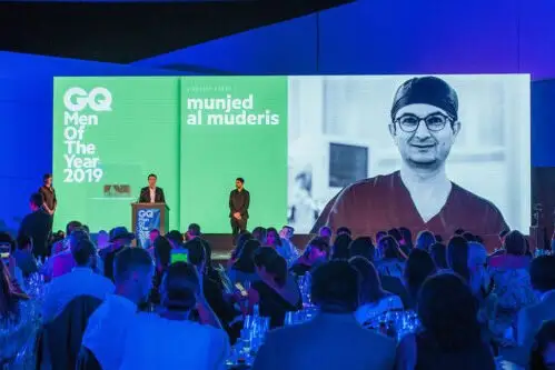 Professor Al Muderis honoured on stage at GQ Men of the Year 2019